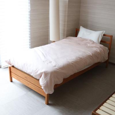 ふるさと納税 都留市 一重ガーゼやさしい和晒掛けふとんカバー シングルサイズ ピンク 1枚