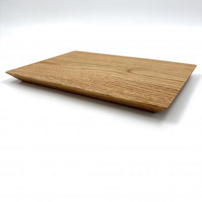 ふるさと納税 丹波市 ガラスのような木のお皿「一人膳 かく」長方形　クリ　Mサイズ　1枚 |  | 01