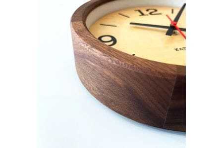 KATOMOKU Muku clock km-136　木製掛け時計