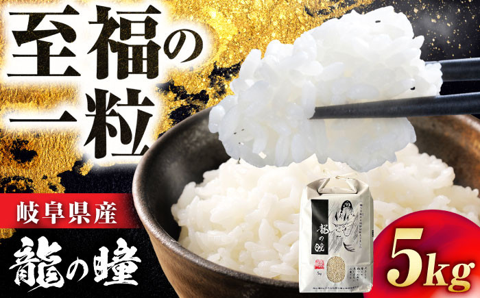 
            R6年度産 岐阜市産龍の瞳 5kg（白米） 大野食糧うまい米ショップ お米職人厳選 おいしいご飯 お米 コメ 5キロ 岐阜市 / 大野食糧 [ANDO005]
          