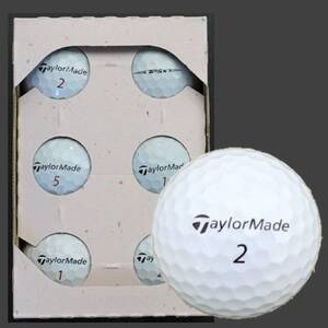 【ご注文から６ヶ月以内の発送】ゴルフボール（ロストボール）　6個×2　【テーラーメイド TP5・X シリーズ】(色・柄指定不可）