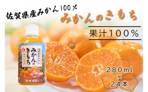 DV157_みかんのきもち　280mlﾍﾟｯﾄﾎﾞﾄﾙX24本入り