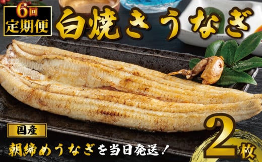 国産うなぎ 白焼き 2枚 1尾約120g 定期便6回 うなぎ 鰻 白焼き 蒲焼 定期便 うな重 鰻丼 うな丼 ひつまぶし 土用の丑の日 土用丑 魚 海鮮 魚介類 肉 肝 レバー 冷蔵 おつまみ おかず 惣菜 酒 ビール 焼酎 日本酒 ウイスキー チューハイ お取り寄せ ギフト プレゼント 贈答 贈答用 贈り物 内祝い お中元 お歳暮 母の日 父の日 敬老の日 千葉県 銚子市 有限会社石毛川魚店