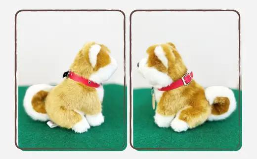＜よちよちあきた＞秋田犬赤毛ぬいぐるみ　座り　Ｓサイズ　【45P7313】【秋田犬保存会】