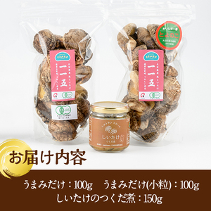 うまみだけとしいたけのつくだ煮(合計350g) 大分県産 九州産 椎茸 しいたけ 佃煮 つくだに 乾しいたけ おかず ごはんのおとも 大分県 佐伯市【AM202】【 (株)まちづくり佐伯 さいき本舗 