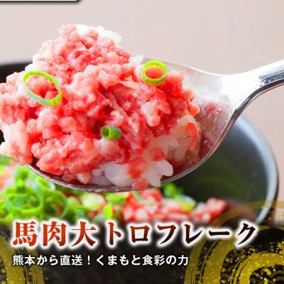 ふるさと納税 宇城市 【国産馬刺し】熊本直送　上霜降り(トロ)200g+大トロフレーク100gセット(宇城市) |  | 01