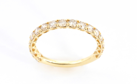 K18YG　ダイヤモンド　リング　1.0ct【R17777B】（サイズ：9号～18号）