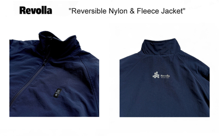 ファッション 洋服 2WAY リバーシブル ナイロン×フリース  ブラック 静岡県 牧之原市 REVOLLA