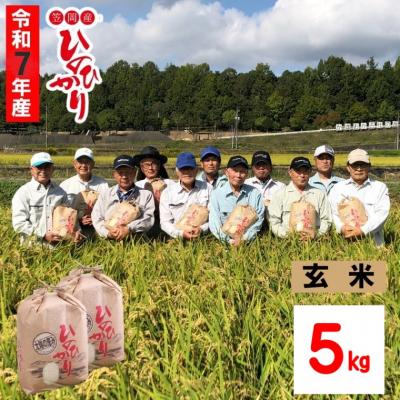 ふるさと納税 笠岡市 【令和7年産 先行受付】玄米 ひのひかり 笠岡産 5kg太陽の恵み O-07_5k_玄米