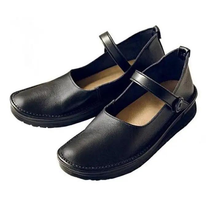 【グッドデザイン賞受賞】手を使わずに脱ぎ履きできる！ 職人手作り ストラップシューズ KAYAK カヤック 靴 レディース【ブラック／24.5cm】