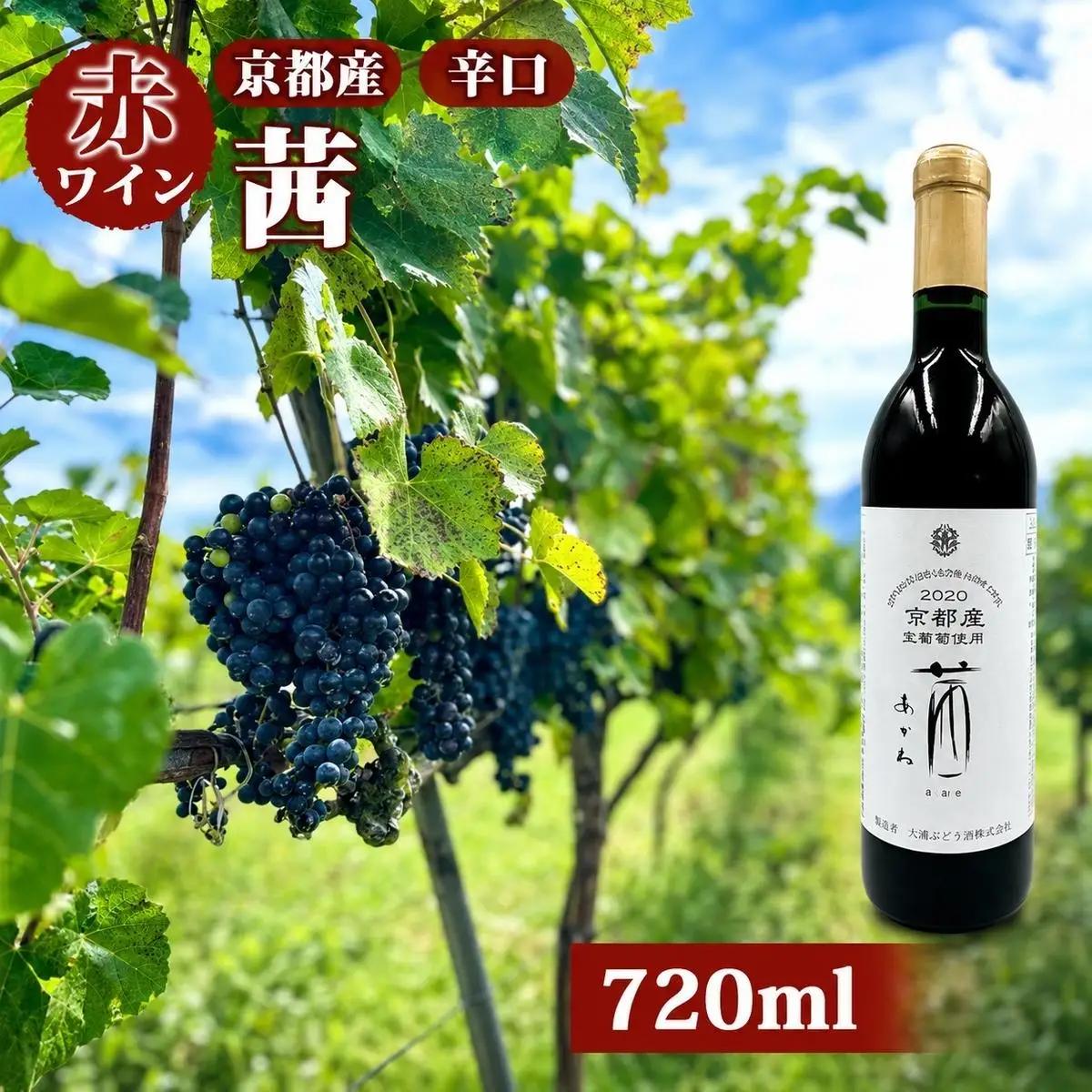 【天橋立ワイナリー】赤ワイン 720ml 京都産 2022茜 辛口 ワイン 赤ワイン