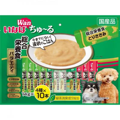 ふるさと納税 静岡市 いなば　犬・Wanちゅ〜る　総合栄養食　バラエティ　(14g×40本)×8袋