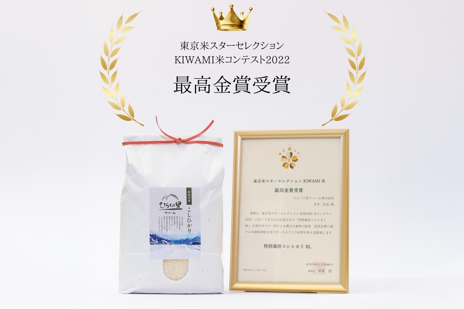 【令和6年産新米予約】最高金賞 南魚沼産コシヒカリ 白米5kg×2 もっちり甘い！ ひらくの里ファーム
