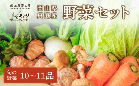 【岡山の旬をお届け！】 真庭あぐり野菜セット 10～11品 便利なカット野菜入り / 産地直送 農家 お試し おためし野菜 岡山県 旬野菜 新鮮 あぐりガーデン 国産 【配送不可地域：離島・北海道・沖縄県】 (yasai002) 【jujiya002】