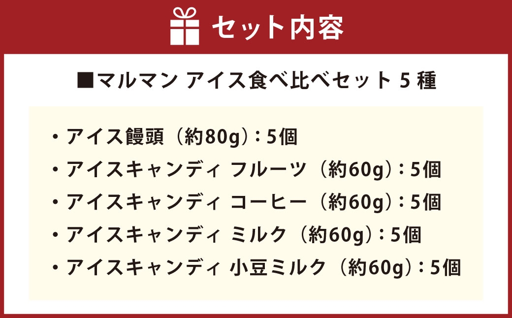 マルマン アイス食べ比べセット
