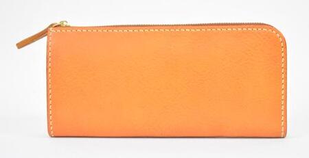 栃木レザー使用｜やわらか本革Lジップ長財布｜Lzip wallet 02｜キャメル｜minca（全7色）