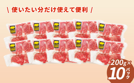 伊達 黄金豚 のジューシーな 切り落とし 肉  1.8kg【180g×10パック】三元豚  豚肉 ぶた肉 小間切れ スライス 小分け 冷凍