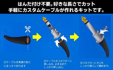 ソルダーレスケーブルキット 350cm BCK 12 ソルダーレスケーブルキット