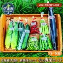 【ふるさと納税】新鮮採れたて！旬の伊達野菜セット（6～8種）　 野菜 セット 詰合せ じゃがいも ミニトマト 野菜セット 　お届け：2024年8月上旬～2024年9月末まで