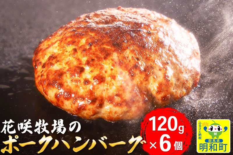 花咲牧場のポークハンバーグ　120g×6個