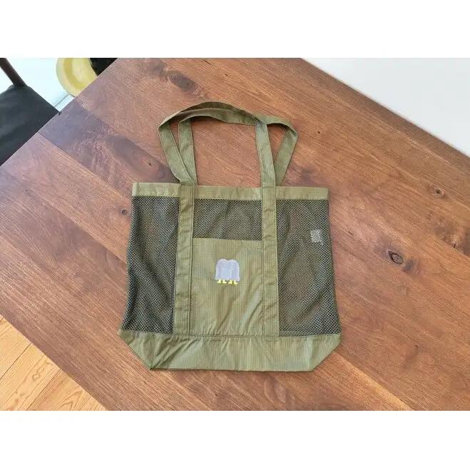 インクルーシブ保育活動支援！バッグ どろんこキッズ メッシュトートバッグ 雑貨 小物 ブラック