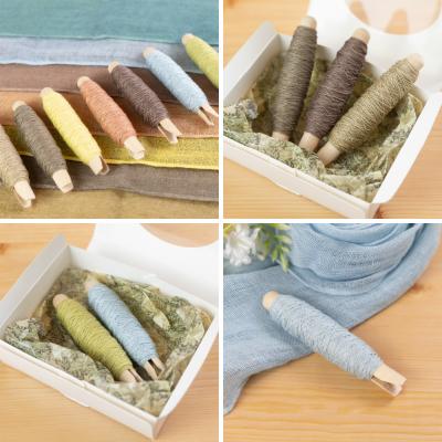 ふるさと納税 下呂市 草木染刺し子糸 ウォームカラー 2色BOX(スカーレット・イエロー)糸 刺し子【77-7】 |  | 02