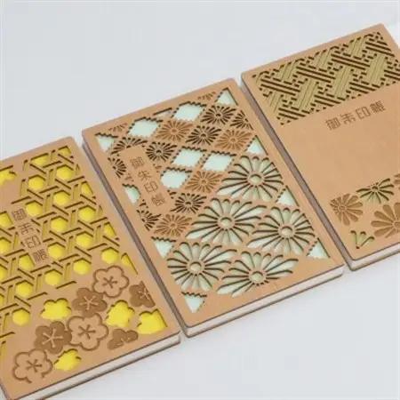 伝統と現代が融合した、美しい和モダンデザインの御朱印帳「菱菊」 1冊　愛知県北名古屋市製【1599943】