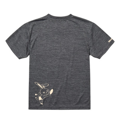 JTTA公認　卓球ユニフォーム【男女兼用(ドライ):XLサイズ】うさぎ　チャコール【配送不可地域：離島】【1515873】