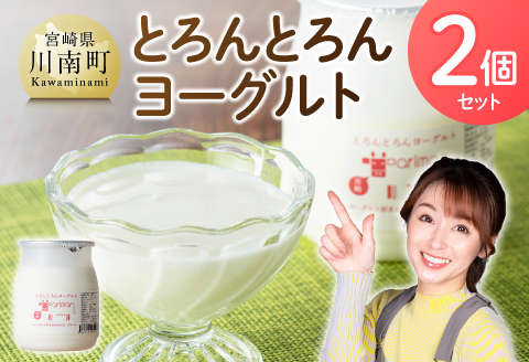 とろんとろんヨーグルト2個セット 【  トロントロンヨーグルト トロントロン アリマン 乳製品 加工品 牛乳 ヨーグルト バター 】［B02903］