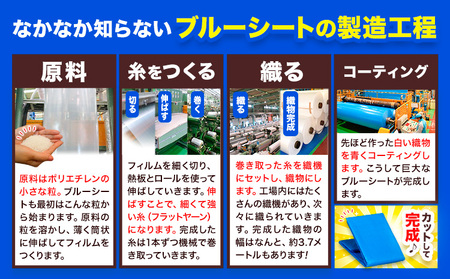 ブルーシート エコフレンドシート 2.7ｍ×3.6ｍ 株式会社ユーホー笠岡店《45日以内に出荷予定(土日祝除く)》岡山県 笠岡市 防災 防災グッズ 防災用品 災害 アウトドア エコ ターピーエコフレン
