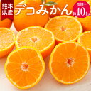 【ふるさと納税】熊本県産 デコみかん 約10kg 5kg×2箱 ※梱包材・箱別の重量 粒揃い 不知火 しらぬい 果物 フルーツ 柑橘 贈答用 プレゼント 九州 熊本県 送料無料 【2025年2月上旬発送開始】