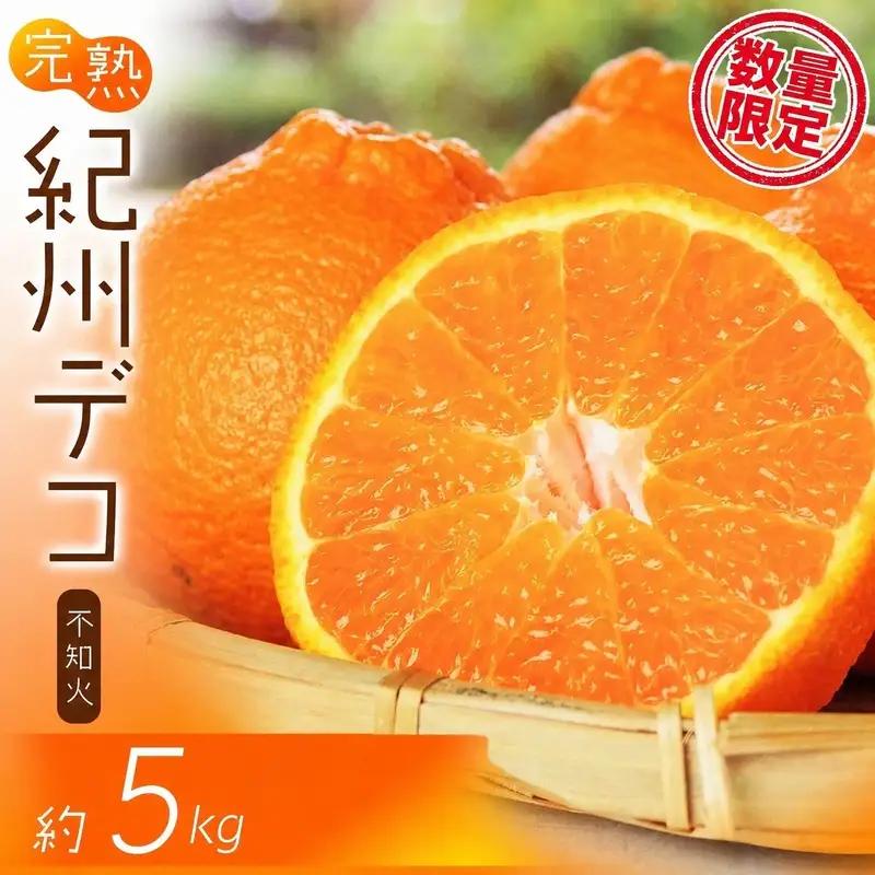 果肉プリプリ♪ 完熟紀州デコ(不知火)  約5kg ＜2027年2月下旬頃?3月中旬頃発送予定＞ 不知火 みかん ミカン 柑橘 果物 フルーツ【uot707A】