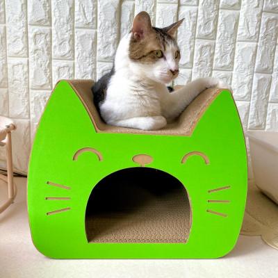 ふるさと納税 常滑市 猫の爪とぎ　キャットトンネル【緑】 |  | 02