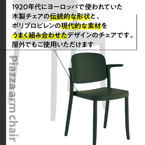 椅子 アダル ピアッツァ アームチェア グリーン P3002-1WE 椅子