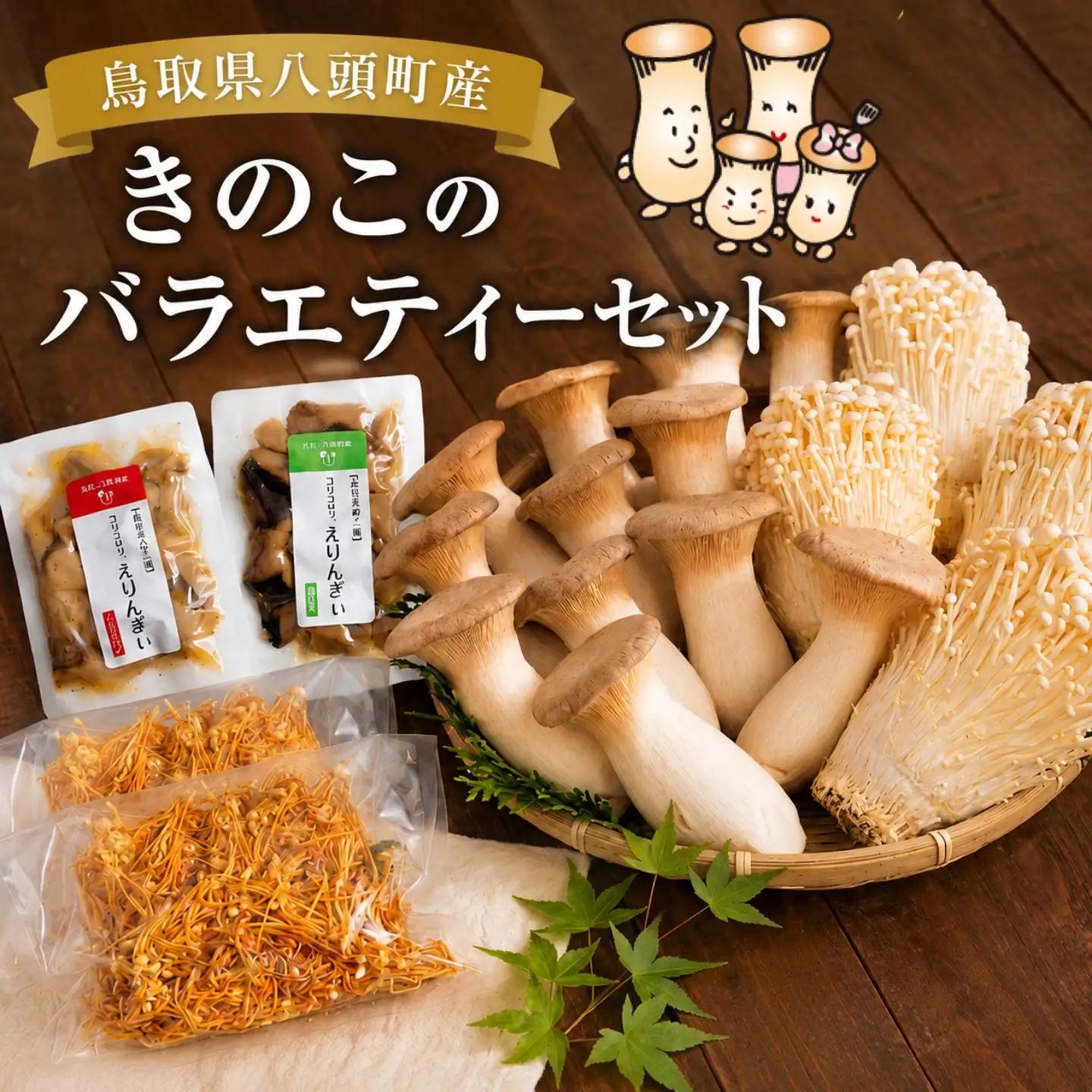 Y197 八頭町産きのこのバラエティーセット