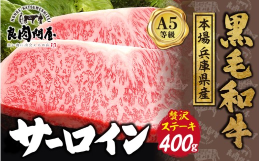 黒毛和牛 サーロインステーキ 400g（200g×2袋）