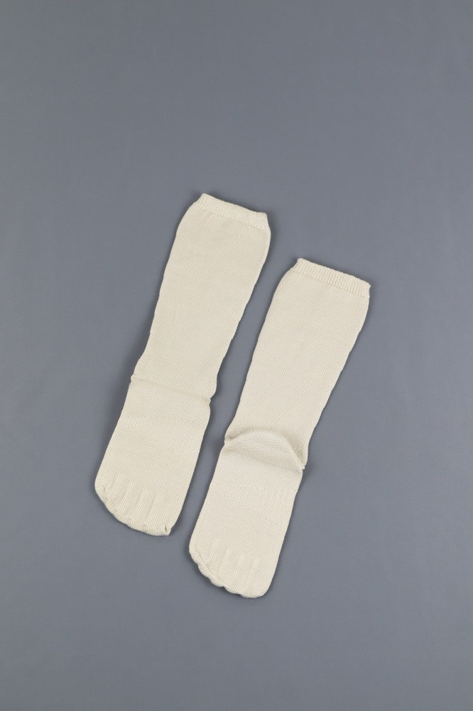 
            【天然繊維/洗える】シルク　おやすみソックス　～27.5cm　厚手　冷え取り　保湿　肌質改善[5839-1903]
          