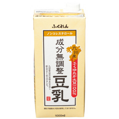 
九州産大豆 成分無調整豆乳　1000ml×6本入り(福岡県)【1314171】
