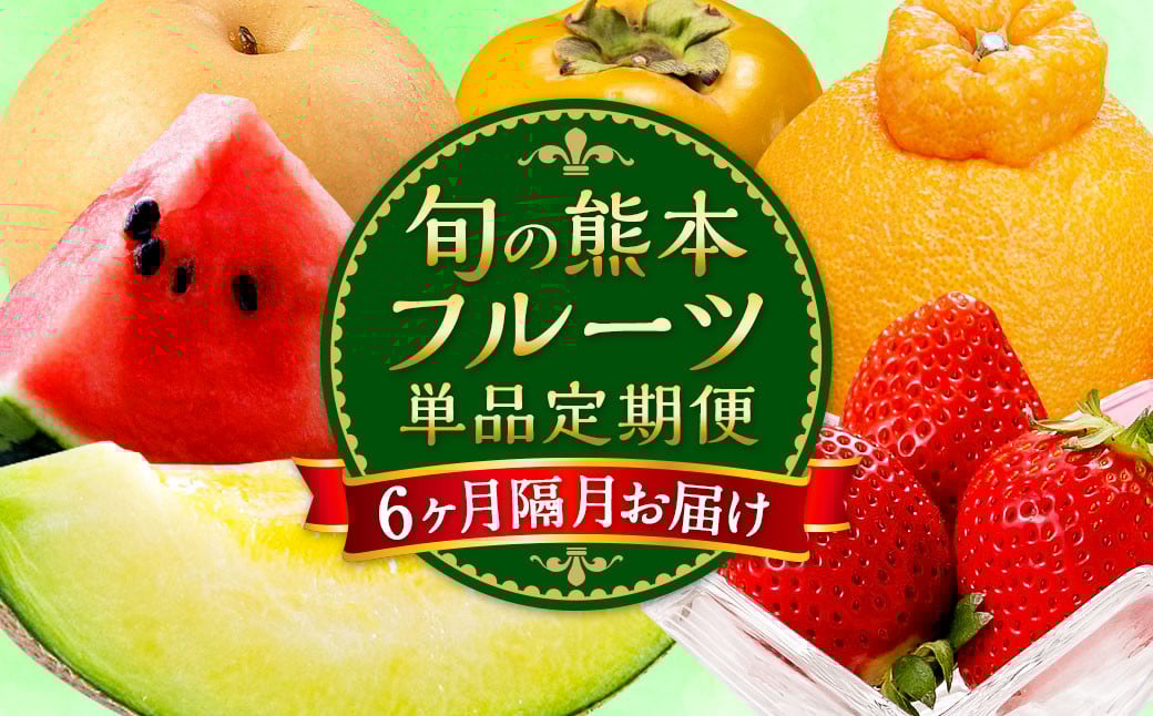 
            【6か月隔月定期便】旬の熊本フルーツ単品定期便 熊本県産 果物 毎月お届けギフト
          