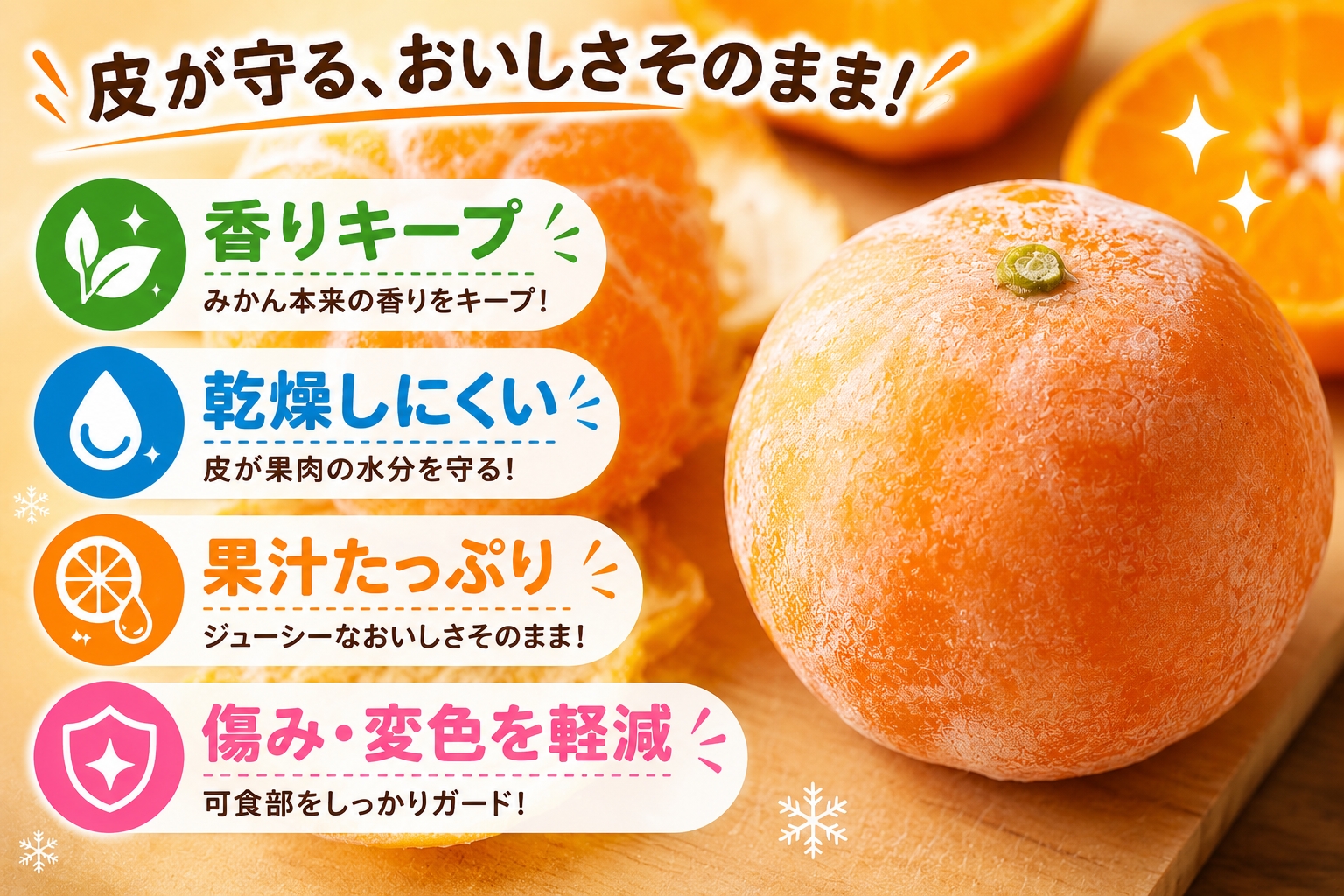 甘くて！おいしい！天然のスイーツ「小粒冷凍みかん」450g入り×5袋【C39-86】【配送不可地域：離島】YWTF061