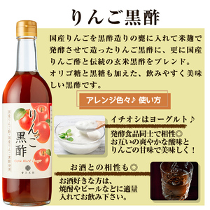 A5-020 フルーツ発酵酢ブルーベリー(500ml）・りんご(490ml)セット【重久盛一酢醸造場】霧島市 重久本舗 フルーツ黒酢 黒酢 酢 お酢 ドリンク