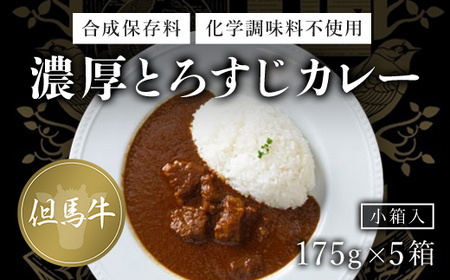 無添加【但馬牛濃厚とろすじカレー】(小箱入り175g×5箱) カレー 但馬牛カレー 濃厚カレー とろすじカレー 京都府 福知山市 FCDA002