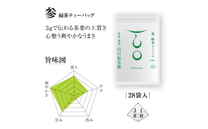 【ギフト箱・のし】緑茶・ほうじ茶ティーバッグセット 計299g / お茶 日本茶 嬉野茶 緑茶 ほうじ茶 / 佐賀県 / 白川製茶園 [41AIAB014]