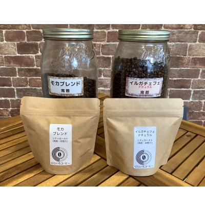 
                  ＜粉＞名産地モカ・イルガチェフェ 2種製法飲み比べセット 計360g〈にじいろコーヒー〉【1328340】
                