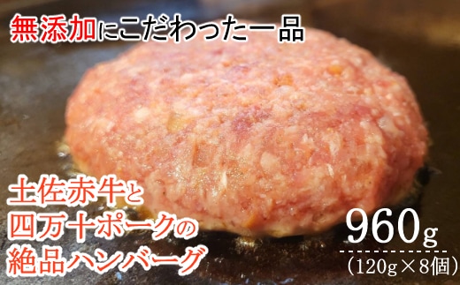 
										
										sd021ハンバーガー屋の本気ハンバーグ960ｇ（120ｇ×8個） ＜ 国産 高知県産 牛肉 豚肉 ブランド肉 希少 土佐あかうし 四万十ポーク ＞
									