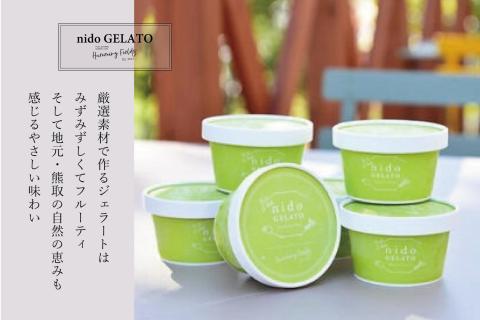 ブルーベリーヨーグルトジェラート「Nido GELATO」(6個)【Humming Fields】（025_5002）