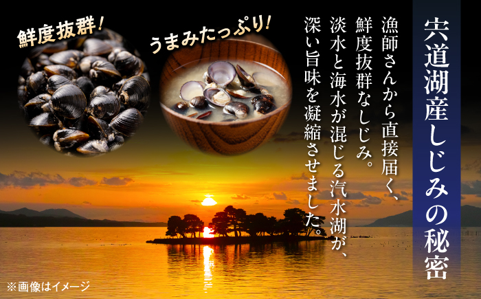 八雲縁結び宍道湖産しじみのみそ汁(赤だし味噌)43g×40袋 島根県松江市/平野缶詰有限会社 [ALBZ058]