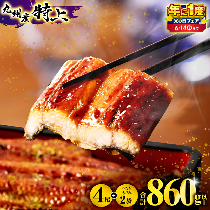 【数量限定】国産うなぎ蒲焼4尾 計800g以上 鰻蒲焼ウナギ蒲焼用たれさんしょうのセット