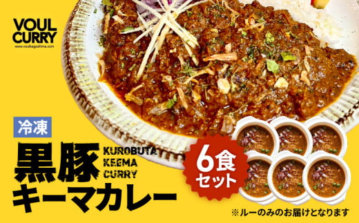 冷凍黒豚キーマカレー6食セット　K315-001