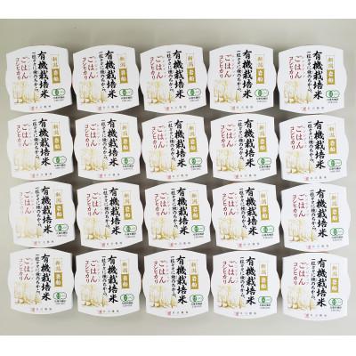 ふるさと納税 村上市 【毎月定期便】【有機栽培米】新潟県岩船産コシヒカリのパックごはん(150g×20個)　全10回